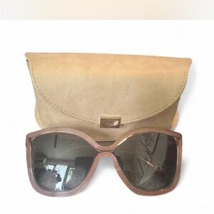 Authentic Chloe Vintage Beige Sunglasses with Case